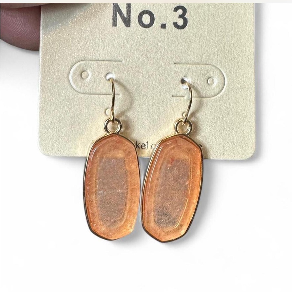Natural Stone Drop Earrings‎